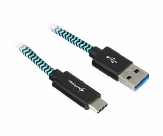 Kabel USB A 3.2 Stecker > USB-C Stecker (Alu + Braid)