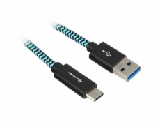 Kabel USB A 3.2 Stecker > USB-C Stecker (Alu + Braid)