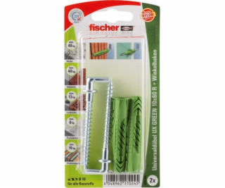 Universaldübel UX GREEN 10x60 R WH K