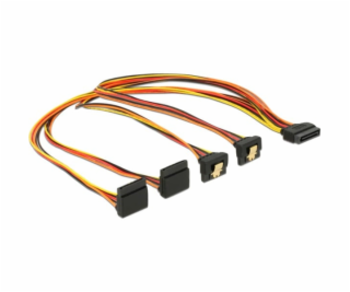 SATA 15Pin > 2x unten + 2x oben, gewinkelt, Kabel