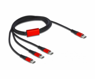 USB Ladekabel 3-in-1 USB Typ-C > 3x USB Typ-C