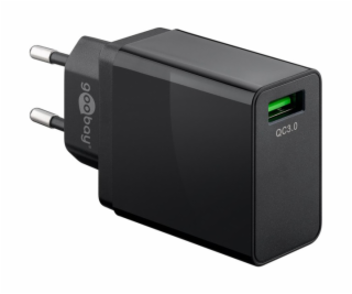 USB Schnellladegerät QC3.0 (18W) schwarz