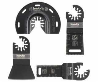 Multi-Tool-Set für Holz, Kunststoff, 4-teilig, Sägeblatt-...