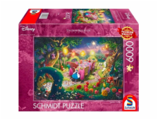 Thomas Kinkade Studios: Kolekce Disney Dreams - Alenka v říši divů, Čajový dýchánek šíleného kloboučníka, Puzzle