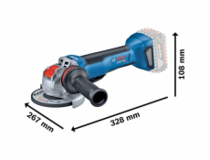  X-LOCK akumulátorová úhlová bruska GWX 18V-10P Professional solo, 18V