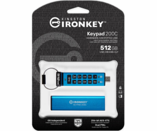 USB klíčenka Kingston IronKey Keypad 200 512GB