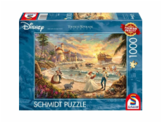 Schmidt Spiele Thomas Kinkade Studios: Kolekce Disney Dreams - Malá mořská víla, oslava lásky, puzzle