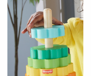 Dovednostní hra na stohování dřevěných kroužků Fisher-Price
