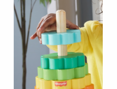Dovednostní hra na stohování dřevěných kroužků Fisher-Price