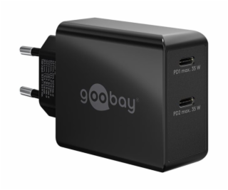 duální rychlonabíječka goobay USB-C 36W, PD