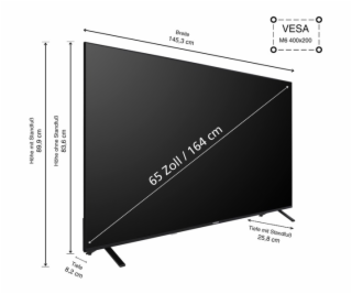 Telefunken XU65TO750S, LED televize