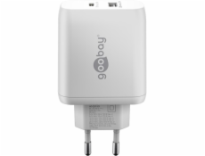 goobay USB-C duální rychlá nabíječka, PD, GaN, 65 wattů