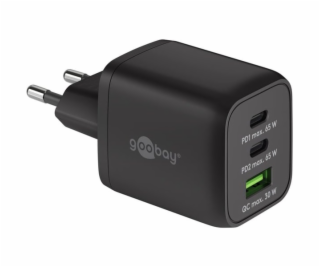 goobay USB-C rychlonabíječka Nano, PD, GaN, 65 wattů, USB...