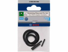 Bosch  Sada pojistného kroužku a čepu, pro nástrčný klíč PRO Impact 1/2 , zámek 