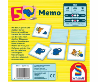 Schmidt Spiele Die Maus: Elephant Memo, 50. narozeniny, M...