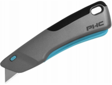 Bezpečnostní nůž Dedra PHC Victa Smart, s automaticky zasouvací čepelí, šedý