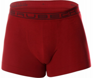 Brubeck BX10050A Pánské boxerky COMFORT COTTON tmavě červ...
