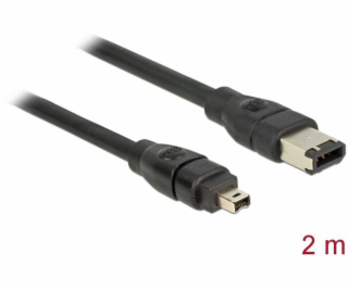Delock Firewire 6-pin - Firewire 4-pin, 2m, černá (82577)