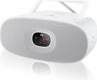 Muse MD-202RDW Bílý rádiový přehrávač, Přenosný rádiový C...