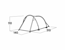 Tunelový stan Easy Camp Hemsedal 2