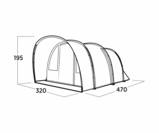 Rodinný tunelový stan Easy Camp Skarvan 5
