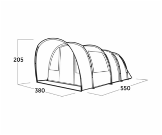 Rodinný tunelový stan Easy Camp Skarvan 6
