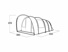 Rodinný tunelový stan Easy Camp Skarvan 6