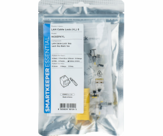 Smartkeeper  Basic LAN Cable Lock gelb 5 Stk.+Key