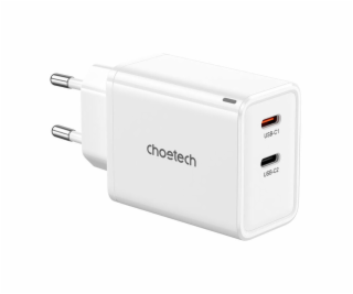 Choetech PD6013, GaN, 2x USB-C, síťová nabíječka PD65W (b...