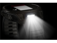 Garmin fenix® 8 – 47 mm, AMOLED, Sapphire, Carbon grey DLC titanium s Black/Gray silikonovým řemínkem, EU