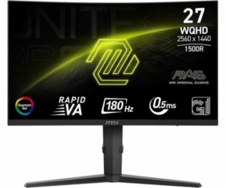MSI MAG/275CQRF QD E2/27"/VA/QHD/180Hz/0,5ms/Black/3R