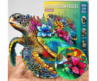 EscapeWelt Dřevěné puzzle Želva 500 dílků