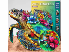 EscapeWelt Dřevěné puzzle Želva 500 dílků