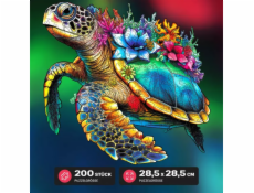 EscapeWelt Dřevěné puzzle Želva 200 dílků