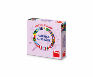 Dino Cestovní hra Poznej vlajky - Amerika a Austrálie