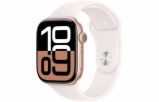 Hodinky Apple Watch Series 10 GPS + Cellular 42mm Rose Gold Aluminium Case with Light Blush Sport Band - S/M