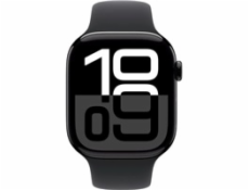 Apple Watch Series 10 GPS 46mm Jet Black Aluminium Case with Black Sport Band - S/M