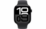 Apple Watch Series 10 GPS 46mm Jet Black Aluminium Case with Black Sport Band - S/M