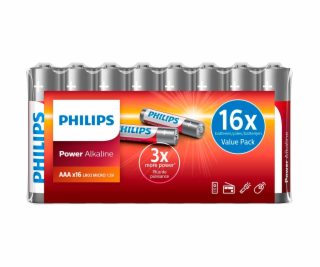 1x16 Philips Power Alkaline AAA Batterie Vorteilspack
