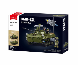 Sluban Model Bricks M38-B1250 Tank BMD-2S v měřítku 1:35