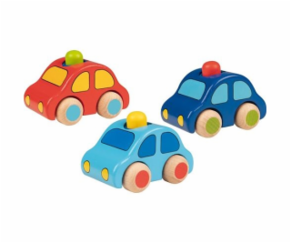 Goki Dřevěné autíčko s houkačkou 1 ks