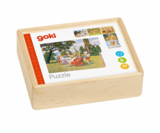 Goki Dřevěné kostky Pohádky 20 ks