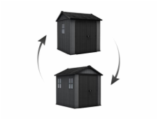 Zahradní domek Keter Newton Plus wide 7x7,5 šedý, s podlahou