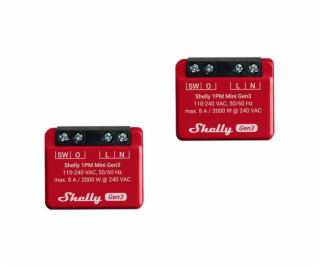 Sada 2 ovladačů Shelly 1PM Mini Gen3