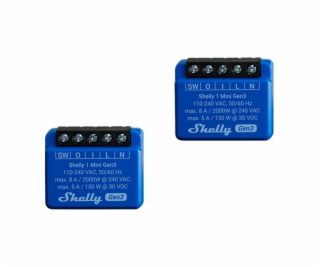 Sada 2 ovladačů Shelly 1 Mini Gen3