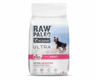 RAW PALEO Ultra Pork Mini Adult - suché krmivo pro psy - 2kg