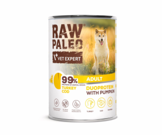 RAW PALEO Duoprotein Turkey & Cod Adult - vlhké krmivo pr...