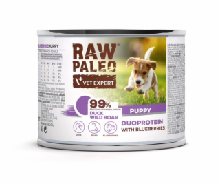 RAW PALEO Duoprotein Duck & Boar Puppy - vlhké krmivo pro...