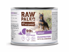 RAW PALEO Duoprotein Duck & Boar Adult - vlhké krmivo pro psy - 200g