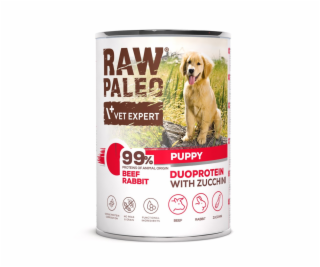 RAW PALEO Duoprotein Beef & Rabbit Puppy - vlhké krmivo p...
